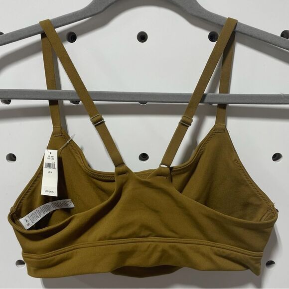 NWT aerie offline sports bra dark mustard size M - Picture 4 of 4